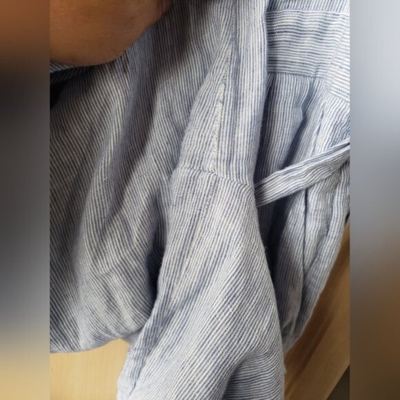 Forever New 100 Linen Womens Light Blue Jumpsuit Size 8 - Picture 8 of 9